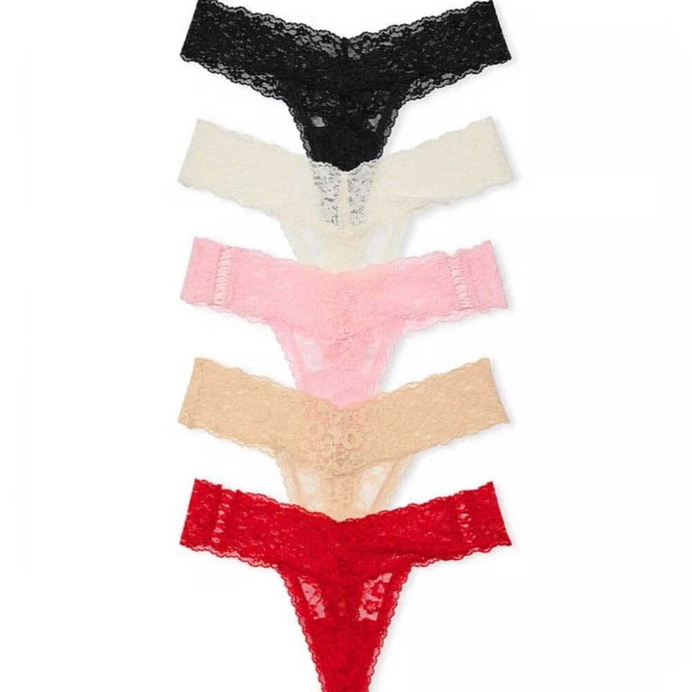 Victoria’s Secret VERY SEXY Lace Thong Panty 5-pack Sz XL